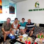 Groupe de Mesdames et Messieurs Sophie et JC Marcombes avec Brigitte et Didier