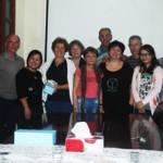 Daniele et Jacques Degant; Martine, Alain, Charles, Marie-Therese Bourgeois; Danielle et Serge Jaubert