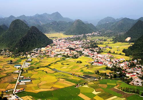 Immense Paddy Fields in Bac Son Valley