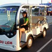 Binh Dinh Approves Eco-friendly Electric Cars for Tourists
